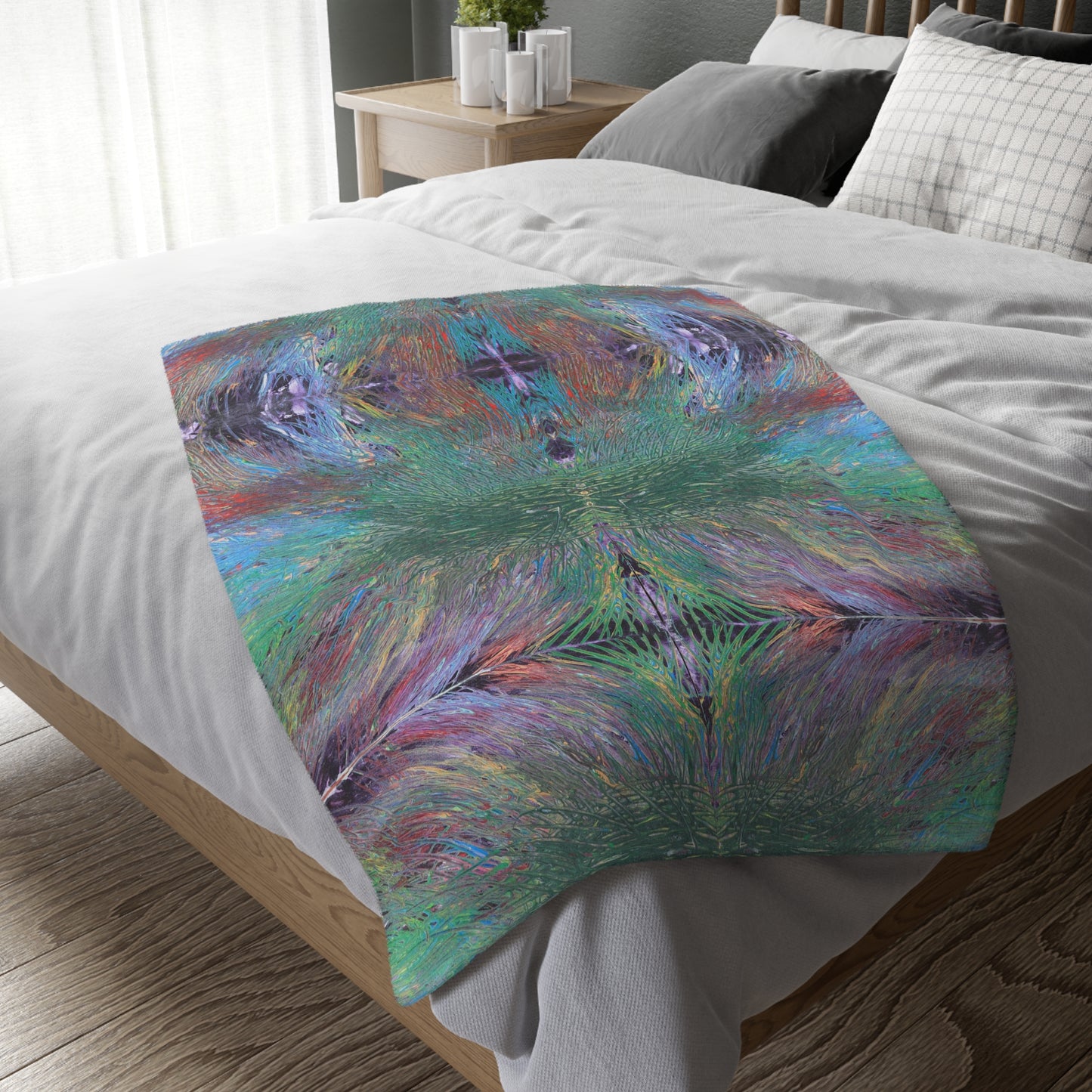 Velveteen Minky Blanket (Two-sided print)