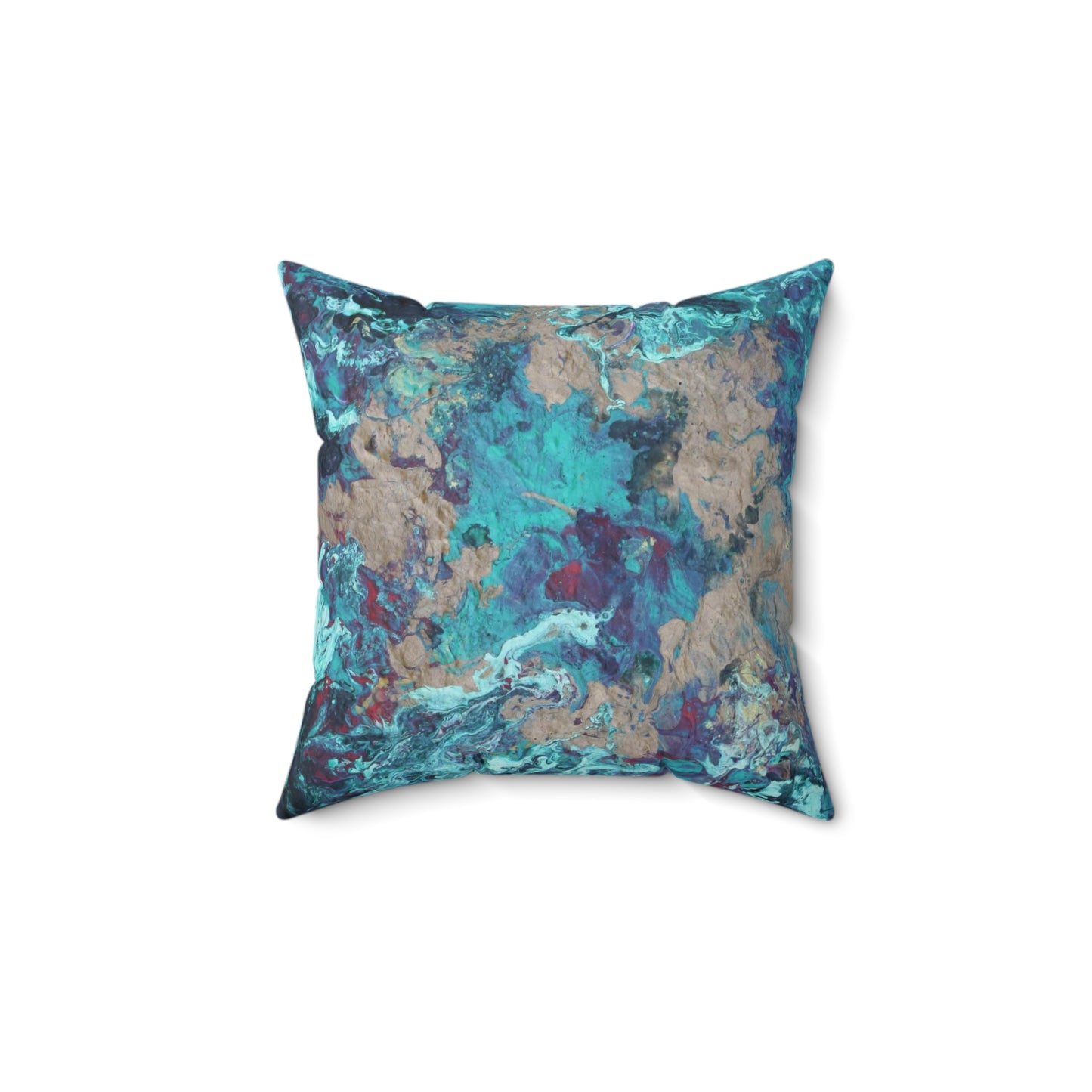 Faux Suede Square Pillow
