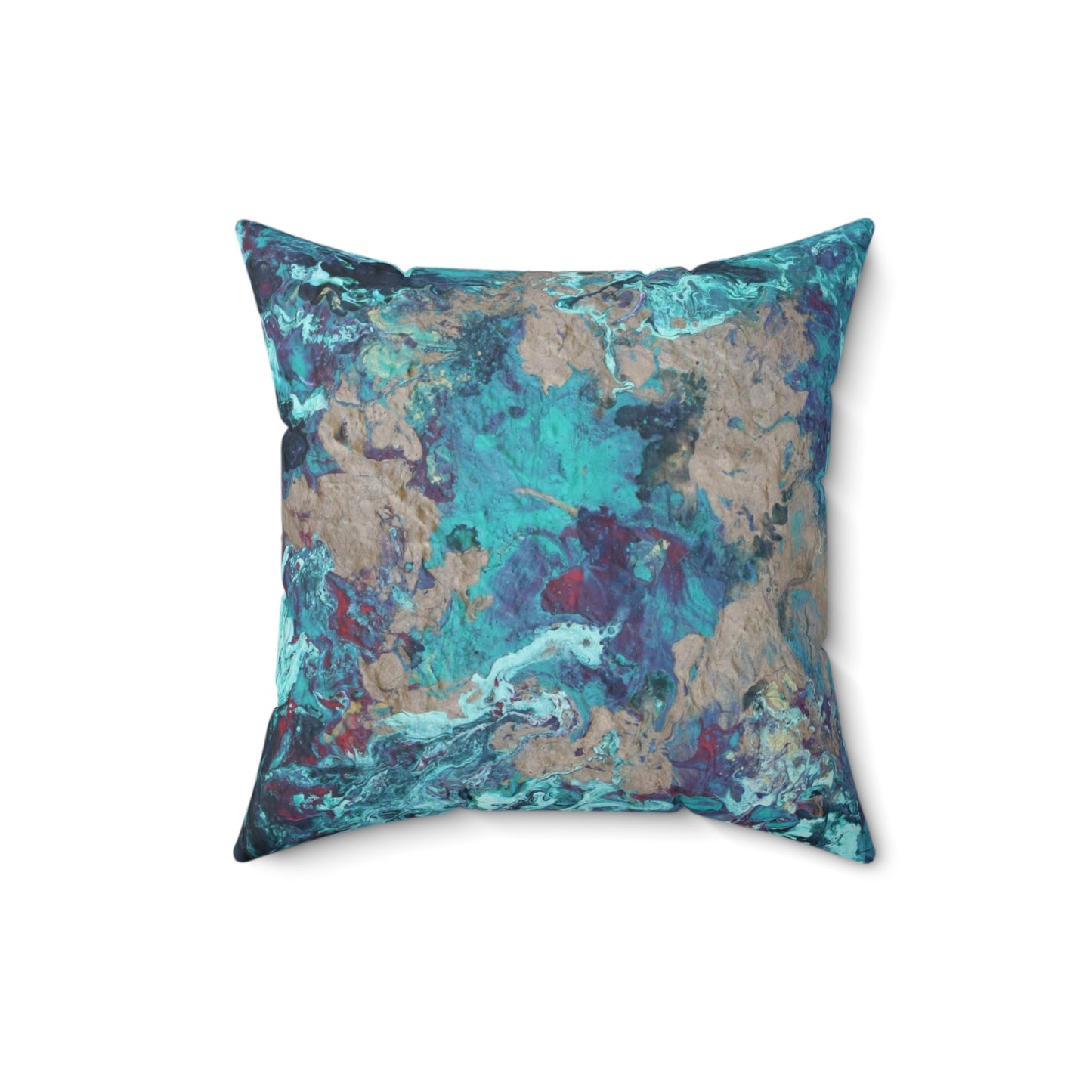 Faux Suede Square Pillow