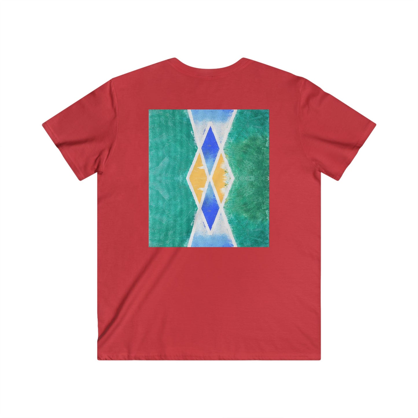 Men's Fitted V-Neck Short Sleeve Tee