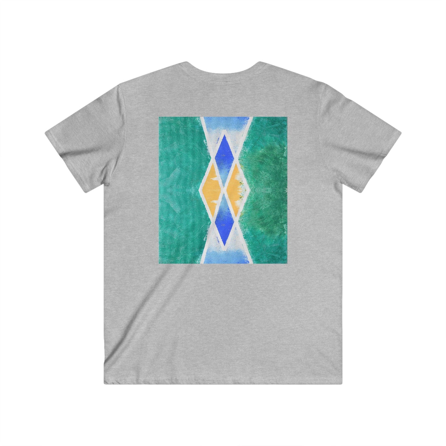 Men's Fitted V-Neck Short Sleeve Tee