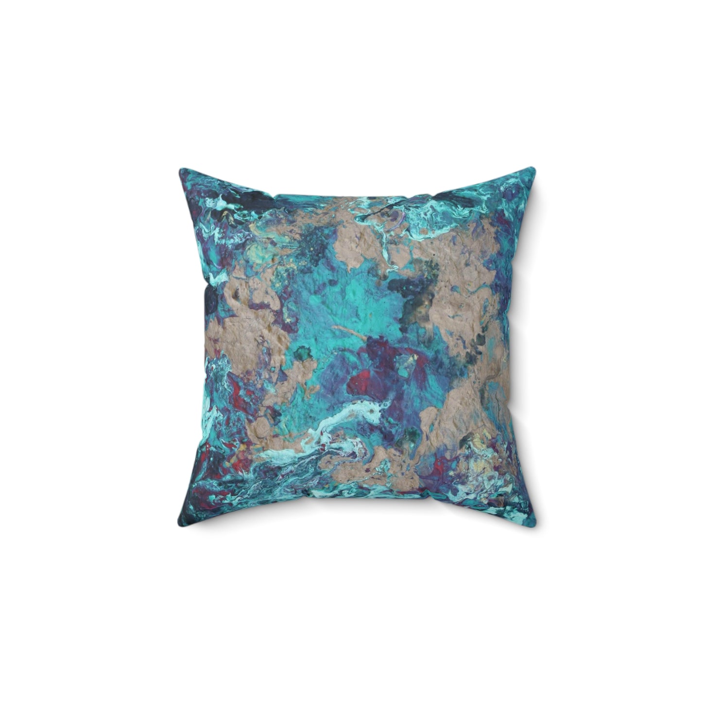 Faux Suede Square Pillow