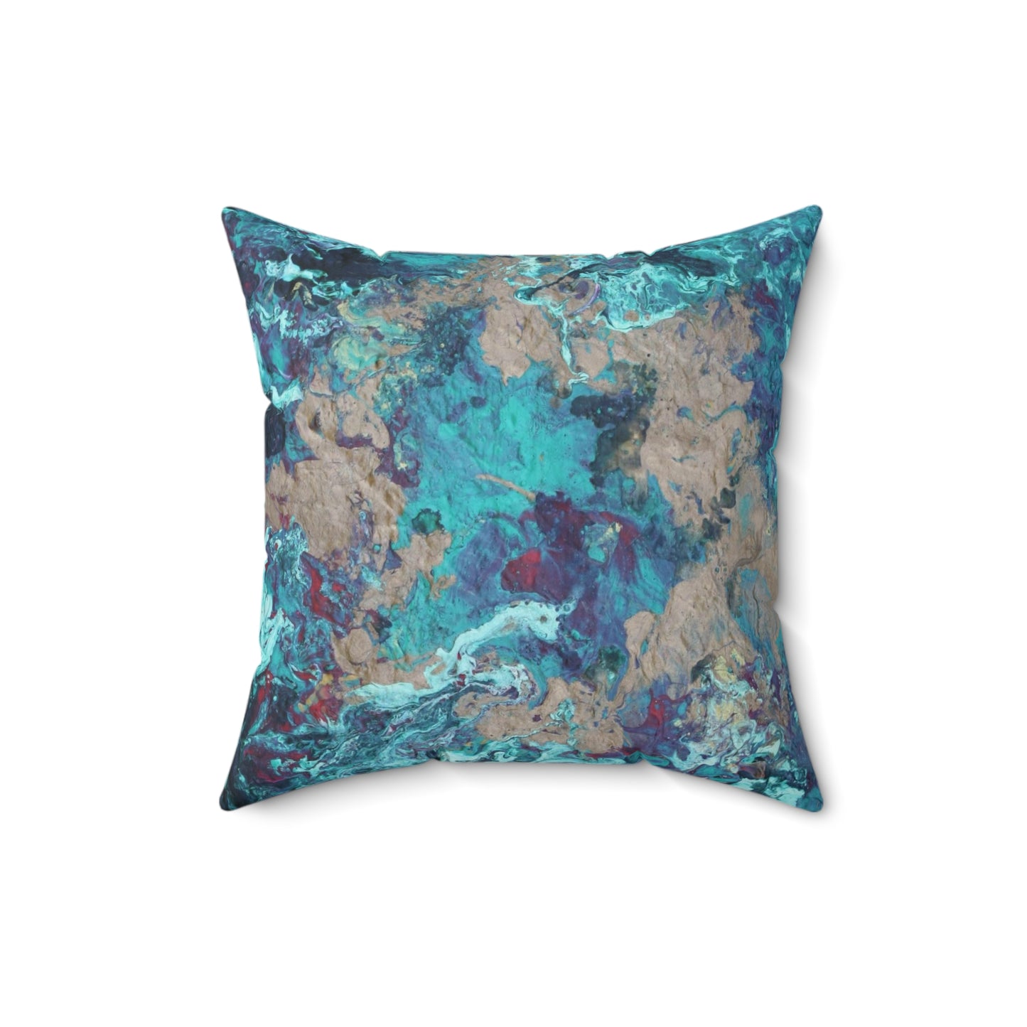 Faux Suede Square Pillow