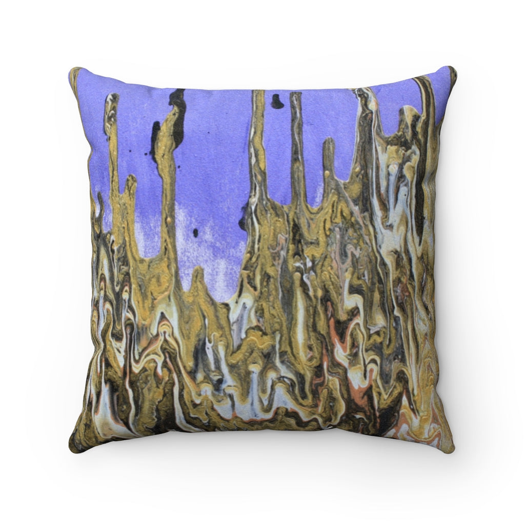 Faux Suede Square Pillow