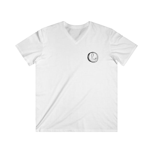 Men's Fitted V-Neck Short Sleeve Tee