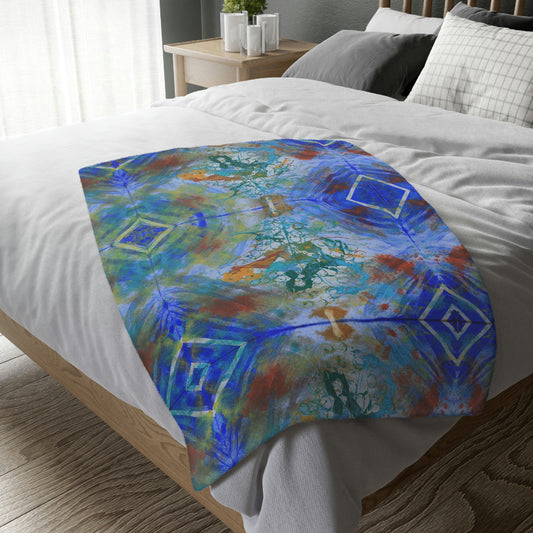 Velveteen Minky Blanket (Two-sided print)